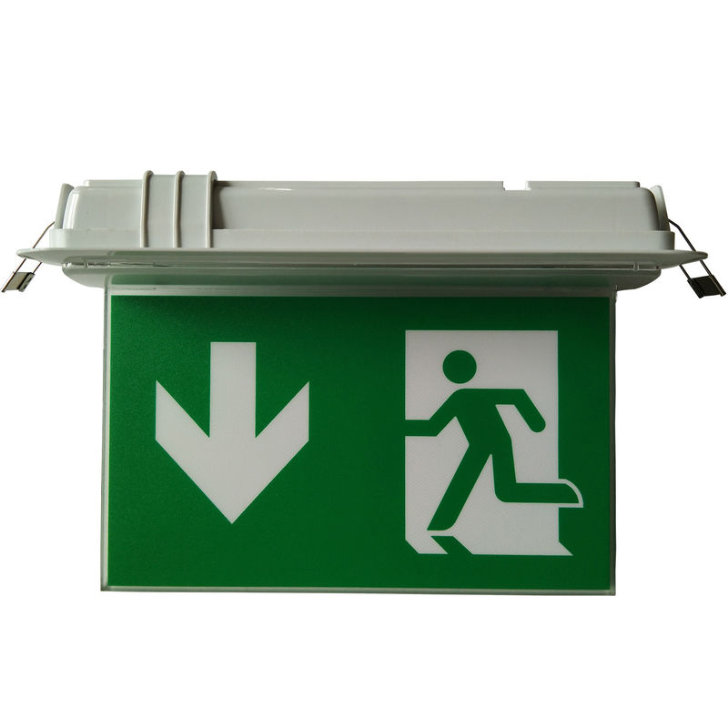Small Size Ceiling Recessed Double-side LED Emergency Exit Sign
