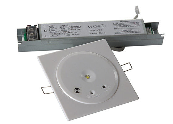 1W Ni-Cd Ceiling LED Emergency Light Battery Operation 1.0Ah 20PCS