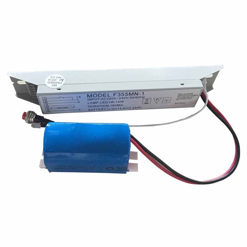 Fuente de alimentación de luz de emergencia LED Batería de iones de litio 14.8V 2.25Ah 3 horas F355M