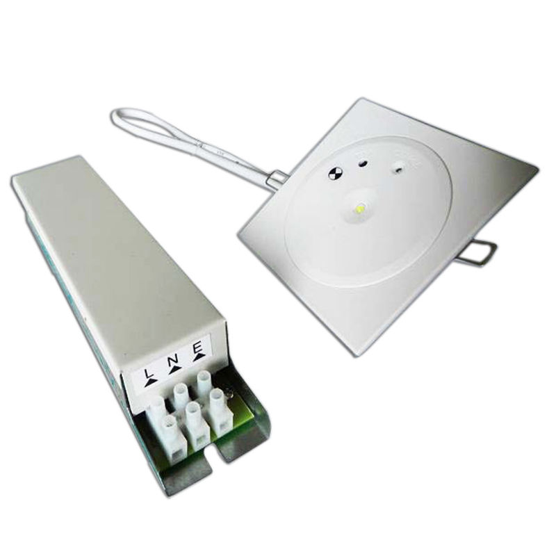 Commercial Ceiling Recessed Rechargeable LED Emergency Light with Battery Backup 3W SMD Blanco Ni-Mh Batería