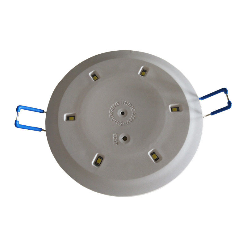 6uds 5730 Comercial LED 3W Luz de Emergencia Empotrada en Techo con Batería de Respaldo IP20 Carcasa de Acero L117N