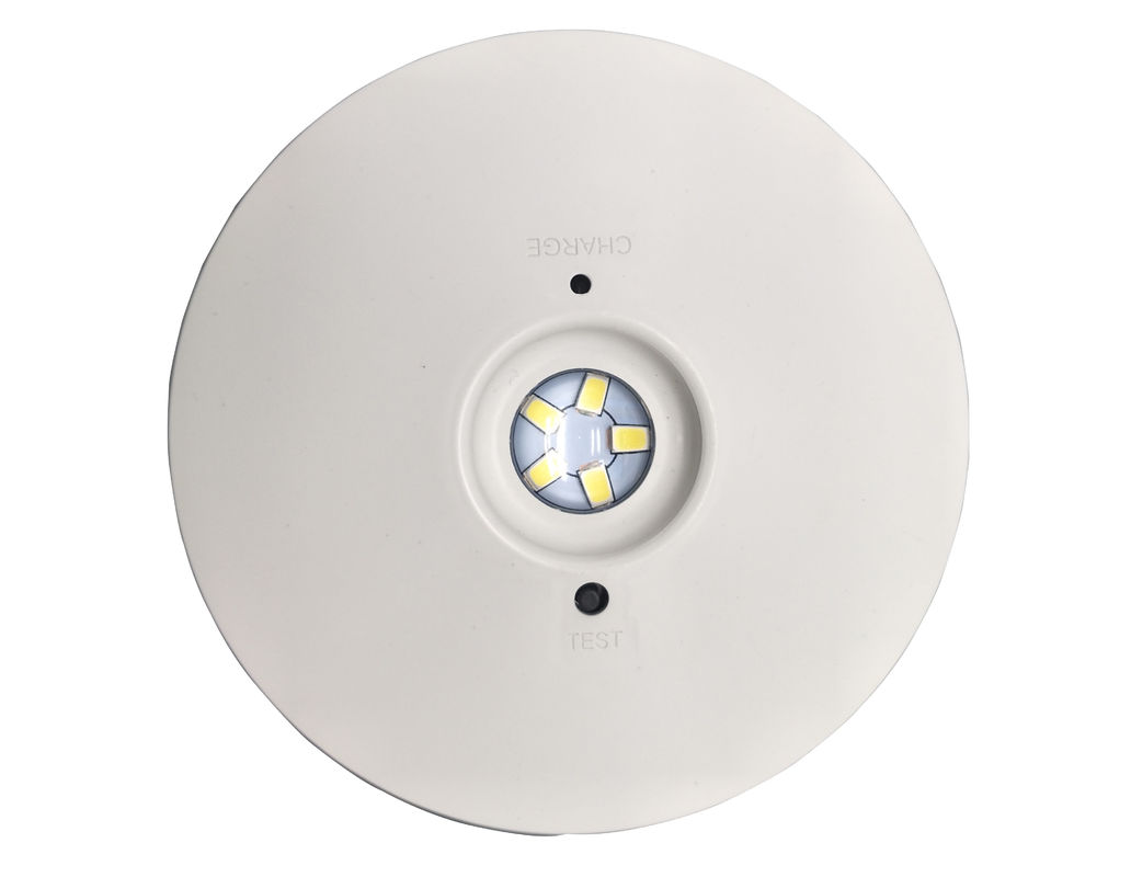 IP20 SMD LED redonda luz de emergencia recargable con batería de respaldo 3 horas de operación L114N