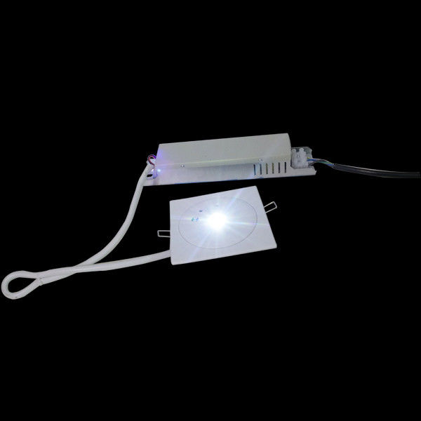 110V 220V IP20 interior montado en el techo con luz de emergencia en recubrimiento 3W SMD LED blanco
