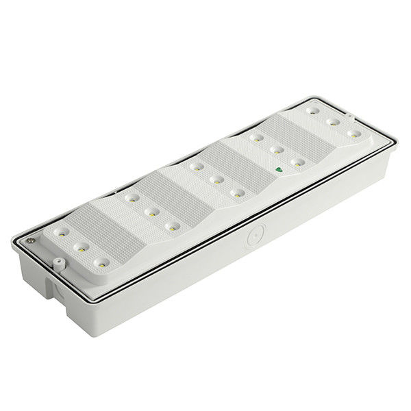 Luz de emergencia LED SMD 2835 de montaje superficial, impermeable, 110V 220V, difusor de PC, IP65 EL015EM