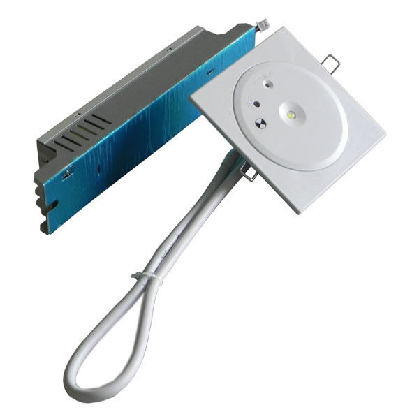 Luz de emergencia de techo recargado recargable de 1W LED sin mantenimiento IP45 personalizado con placa de PC de respaldo de batería