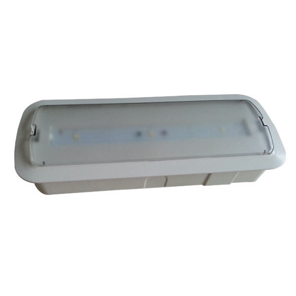 Luz de emergencia LED empotrada en pared de 220V para exteriores con batería de respaldo, mantenida, SMD 5730 L116M-C