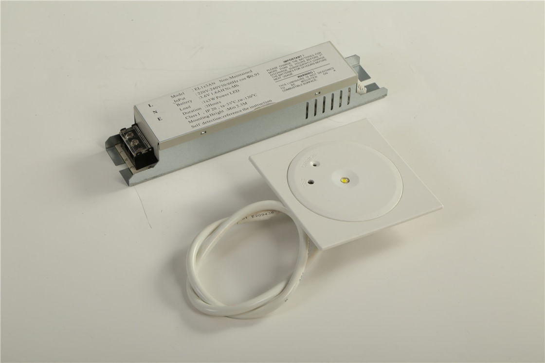Lámpara de emergencia de incendio con LED blanco SMD de 1 Watt y batería Ni-Cd