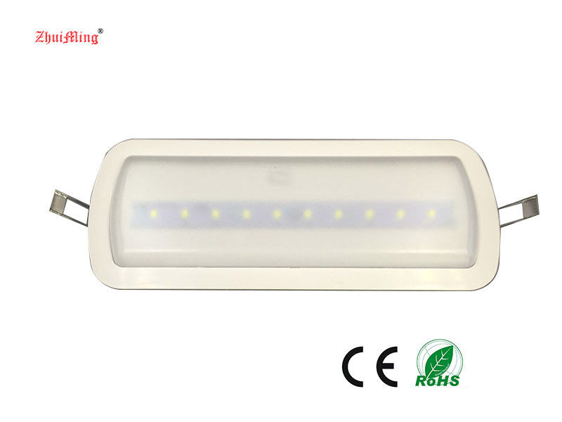 Luz LED recargable de emergencia con batería Ni-Cd y ABS resistente al fuego durante 3 horas de duración
