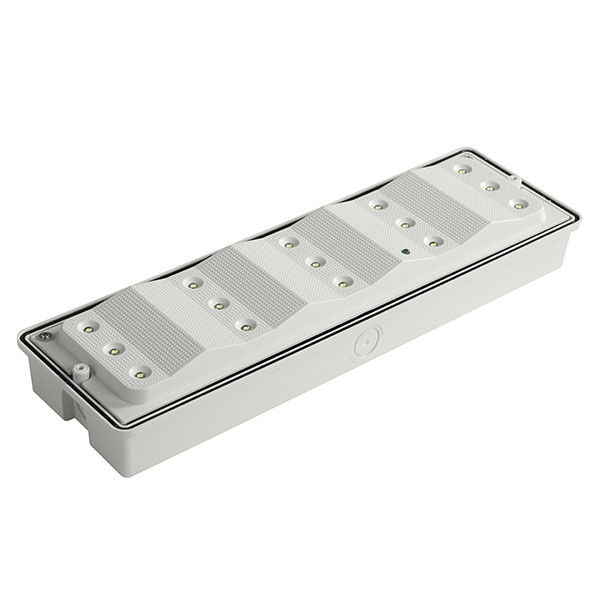 Luz de emergencia LED recargable impermeable con señal de salida para exteriores en lugares húmedos IP65 EL015AN