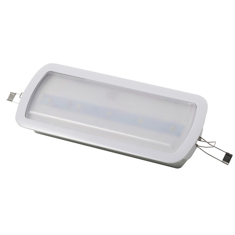 Luz de emergencia LED con batería Ni-Cd con ABS resistente al fuego y duración de advertencia de 3 horas
