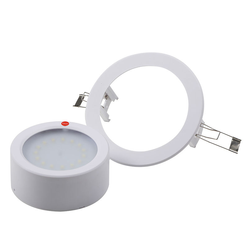 Luz de emergencia empotrada LED de techo de 3W, carcasa ABS, 60Hz, 5 piezas SMD, batería Ni-Cd L128N