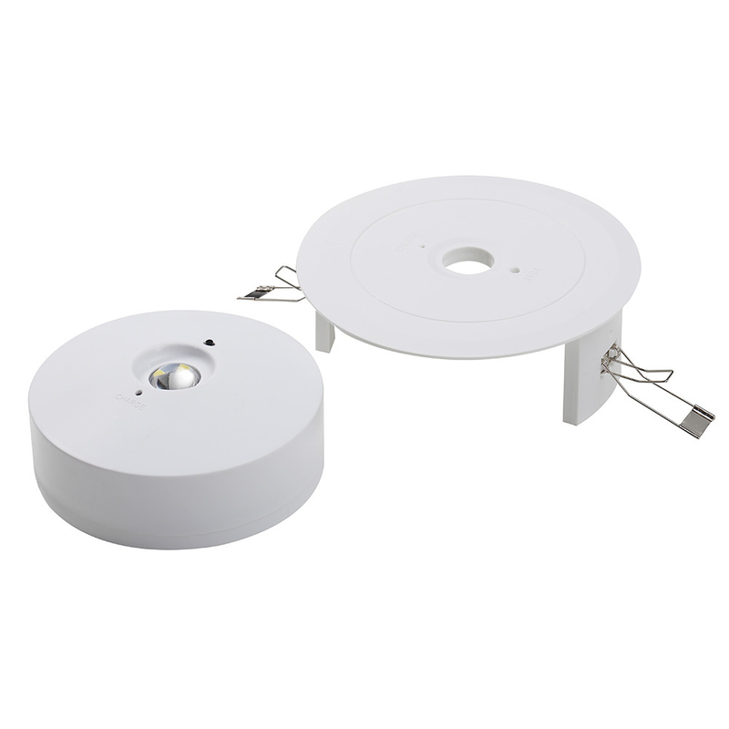 -10oC a 55oC Luz de emergencia de techo con duración de emergencia de 3 horas y capacidad de batería de 600mAh
