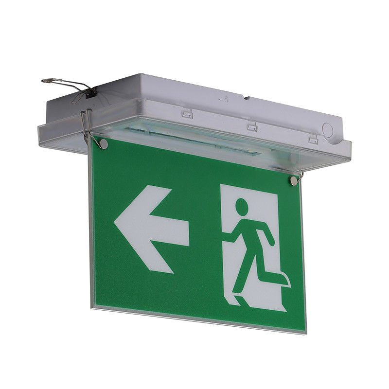 Señal de Salida LED 5W Luz de Emergencia Impermeable IP65 220V 240V Luminaria con Batería Ni Cd L212N