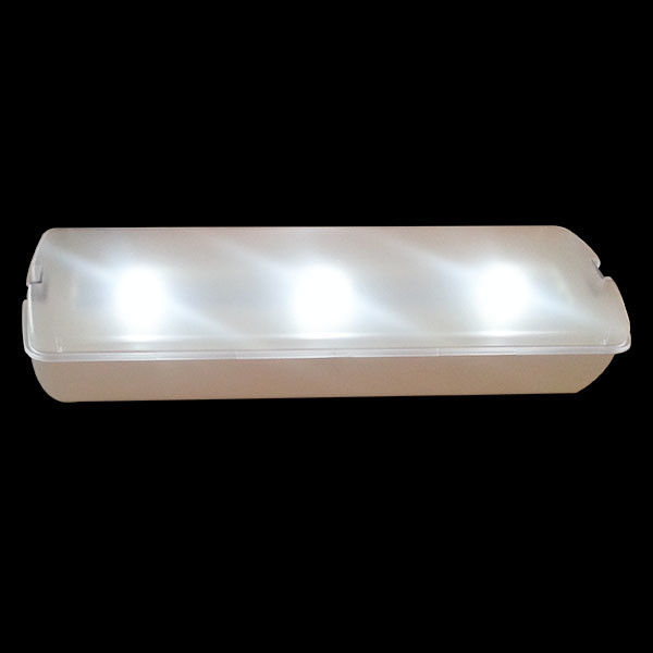 Luz de emergencia recargable de pared con batería de respaldo Retardante de fuego ABS L116M-C