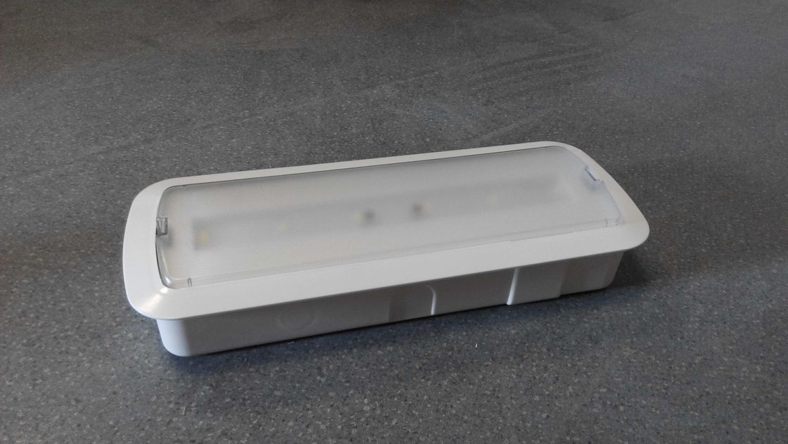 Luz de emergencia empotrada en pared LED SMD a pilas con respaldo de batería, resistencia al fuego industrial, ABS L116M-C