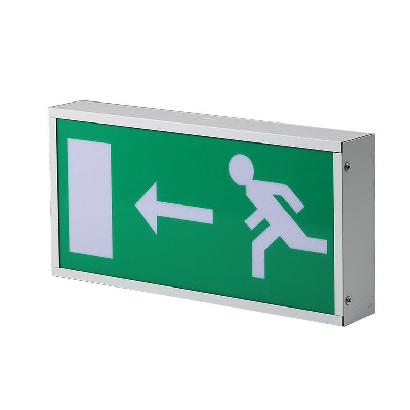 Señal de salida LED recargable Running Man con tiempo de emergencia de 3 horas y superficie de pared montada
