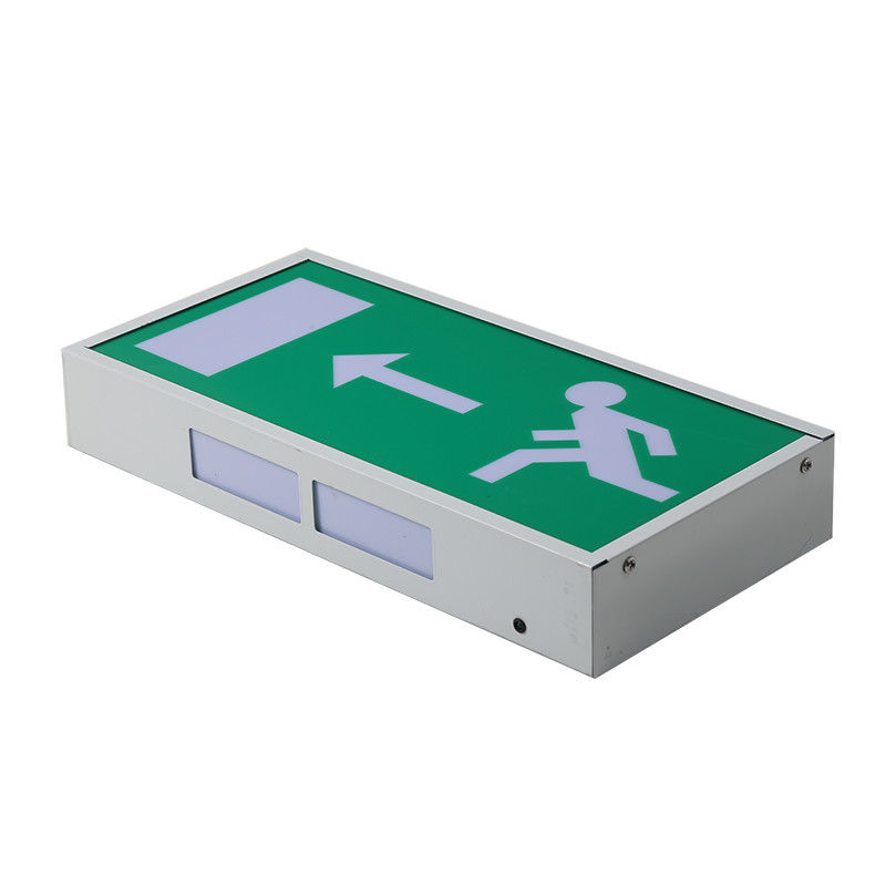 Señal de salida LED recargable Running Man con tiempo de emergencia de 3 horas y superficie de pared montada