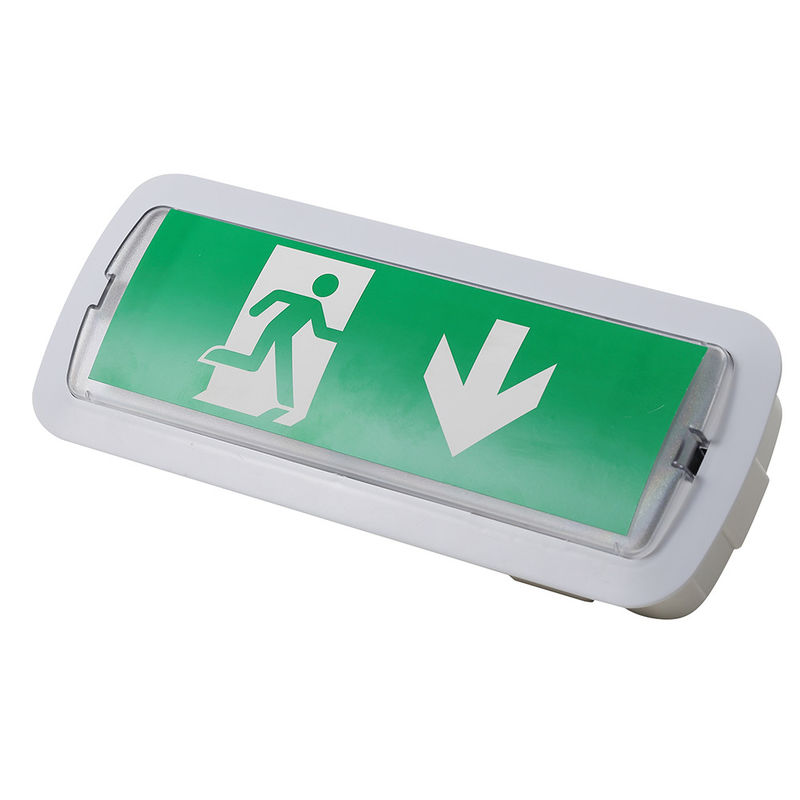 Luz de emergencia LED empotrada en pared, recargable automáticamente, con batería de respaldo de 3 horas, IP20 L116M-C