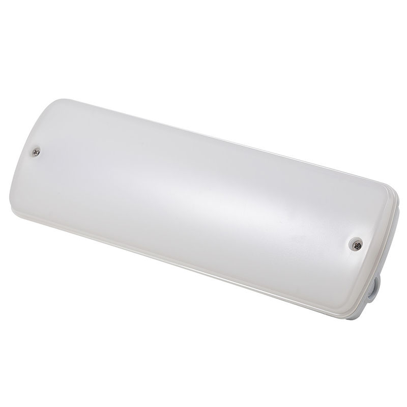 Luz de emergencia recargable comercial impermeable IP65 para exteriores en lugares húmedos con cubierta lechosa 220V L121MN