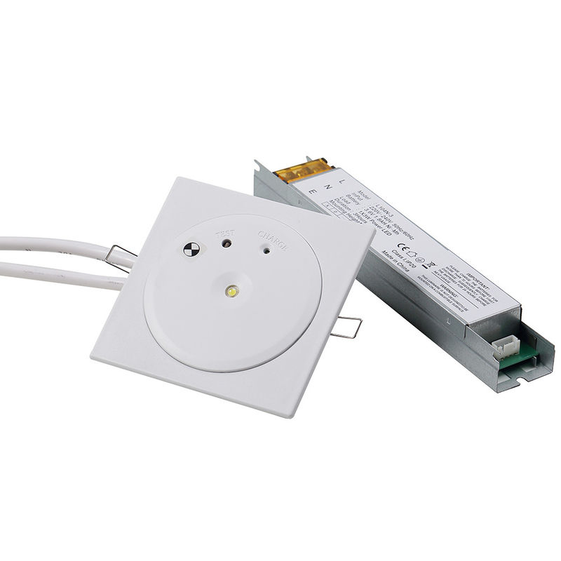 Lámpara de emergencia de incendio con LED blanco SMD de 1 Watt y batería Ni-Cd