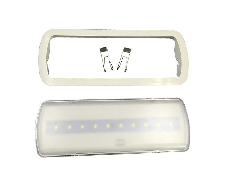 Luz de emergencia LED empotrada en techo ABS ignífugo comercial, 3 horas de autonomía, operada por batería de Li-Ion, con respaldo de batería L119N-B