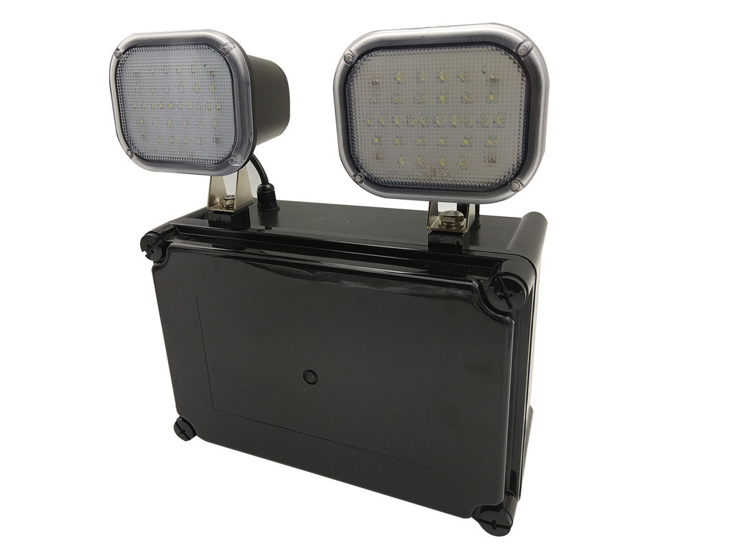 Luz de emergencia LED IP65 impermeable con doble cabeza 3 horas Batería de respaldo recargable L107N