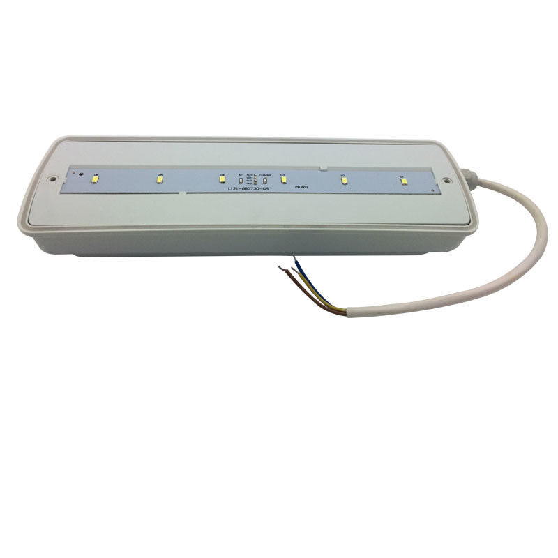 Pared impermeable luz de emergencia recargable IP65 plástico Ni-Cd con batería de respaldo 3 horas L116N-E