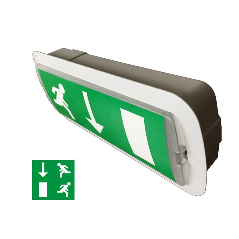 Luz de emergencia recargable de pared empotrada de 3 horas con respaldo de batería 220V 240V L116M-C1