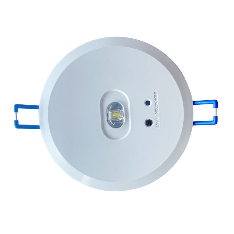 Luz de emergencia empotrada en techo comercial no mantenida con respaldo de batería, LED COB, batería de iones de litio, carcasa de acero L118N