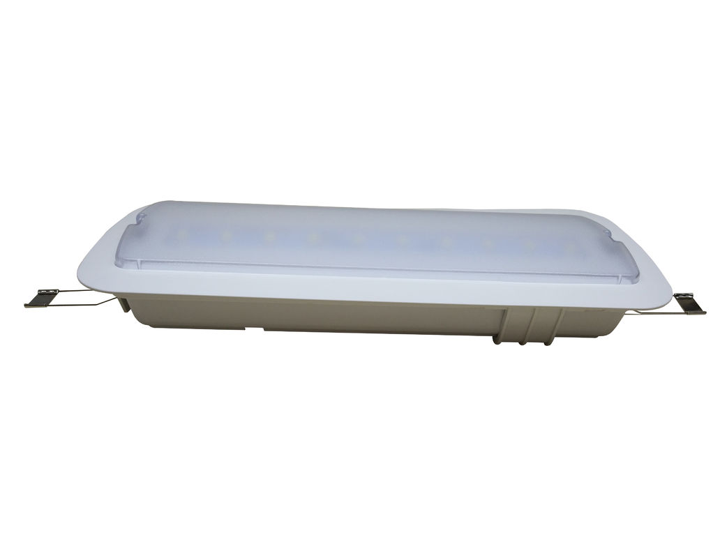Luz de emergencia LED empotrada en techo, a batería, Ni-Cd 3.6V 1.8Ah L119N-B