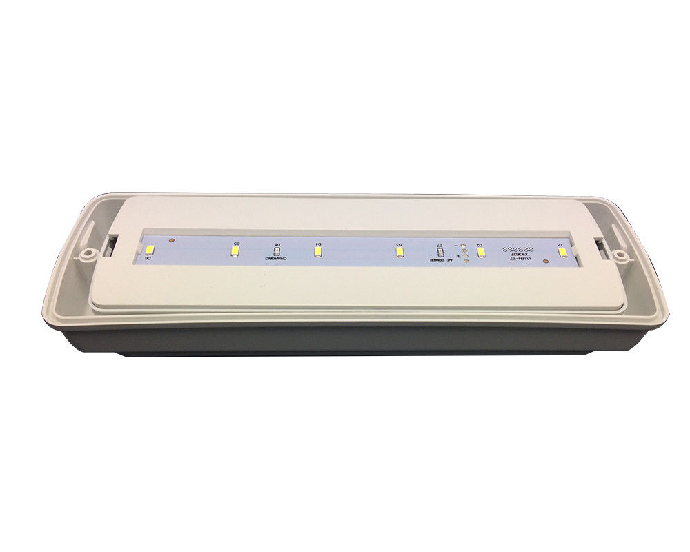 Luz de emergencia industrial pequeña IP65 impermeable para lugares húmedos, exterior, 3 horas L116N-D