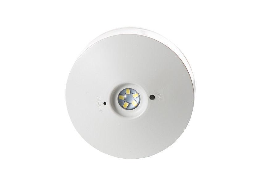 Luz de emergencia LED redonda recargable con respaldo de batería, montaje en pared, 220V 240V L114N