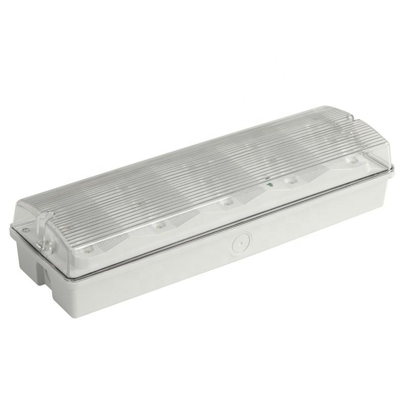 Luz de emergencia LED impermeable de 3W 6000K montada en la pared IP65 de color blanco frío Duración de vida 50000 horas