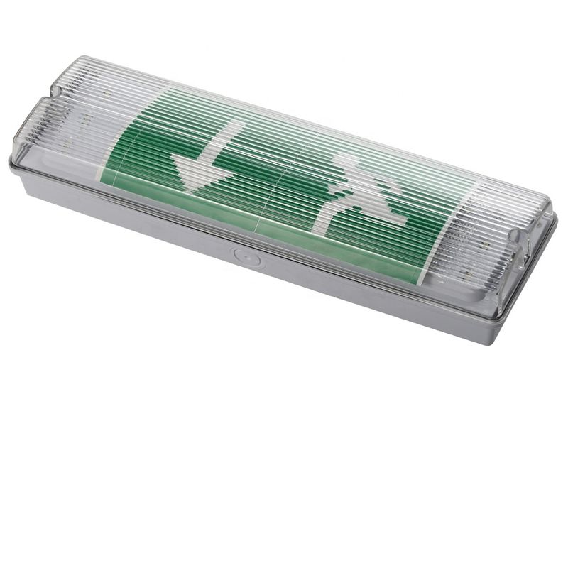 Luz de emergencia LED impermeable de 3W 6000K montada en la pared IP65 de color blanco frío Duración de vida 50000 horas