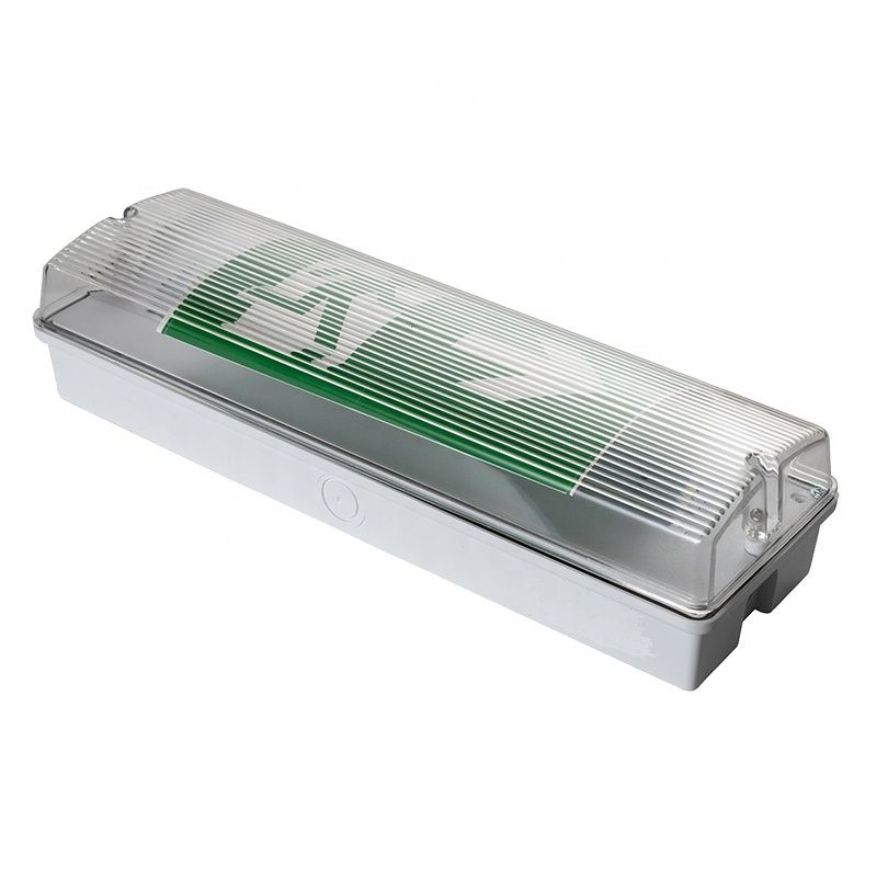 Luz de emergencia LED impermeable de 3W 6000K montada en la pared IP65 de color blanco frío Duración de vida 50000 horas