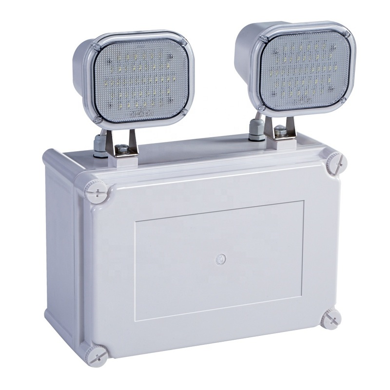 Luz de emergencia de doble punto LED de alta luminosidad 2x6W 3 años de garantía 50000 horas de vida útil