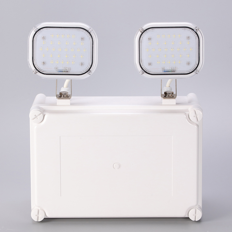 Luz de emergencia de doble punto LED de alta luminosidad 2x6W 3 años de garantía 50000 horas de vida útil