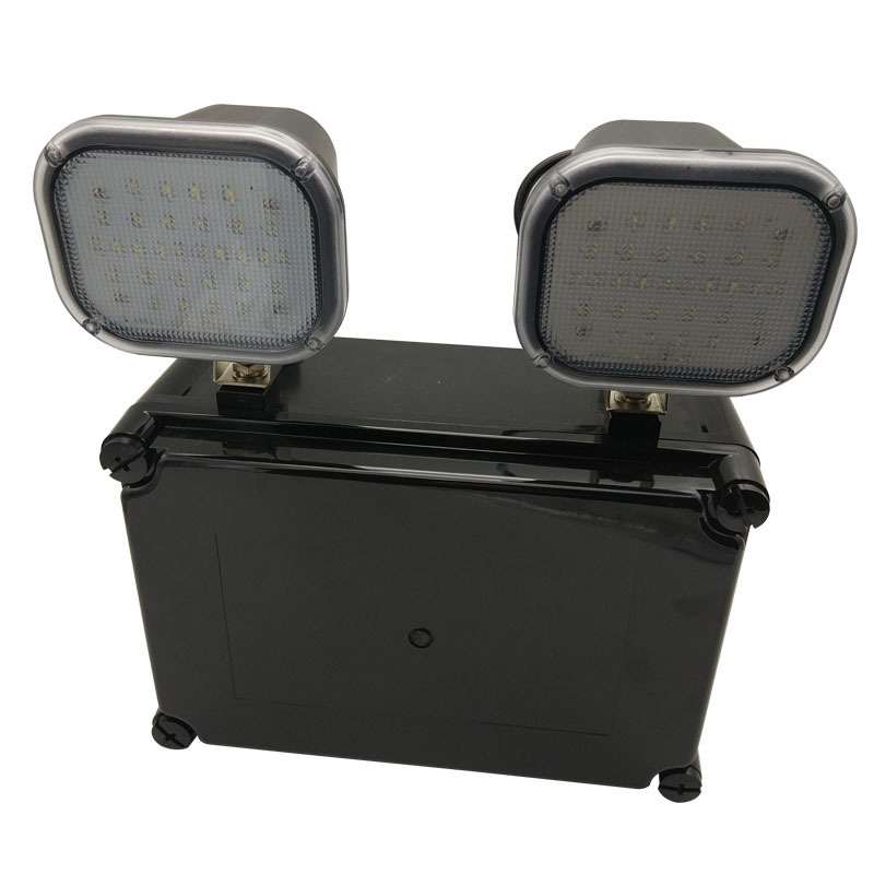 Luz de emergencia LED doble de 2x6W con entrada de 220V, 3 años de garantía, vida útil de 50000 horas
