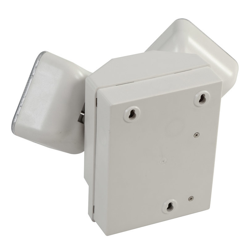 Luz de emergencia LED de 6W con doble foco, 6500K, 3.6V, batería Ni-Cd de 3.0Ah, carcasa de PC, IP20