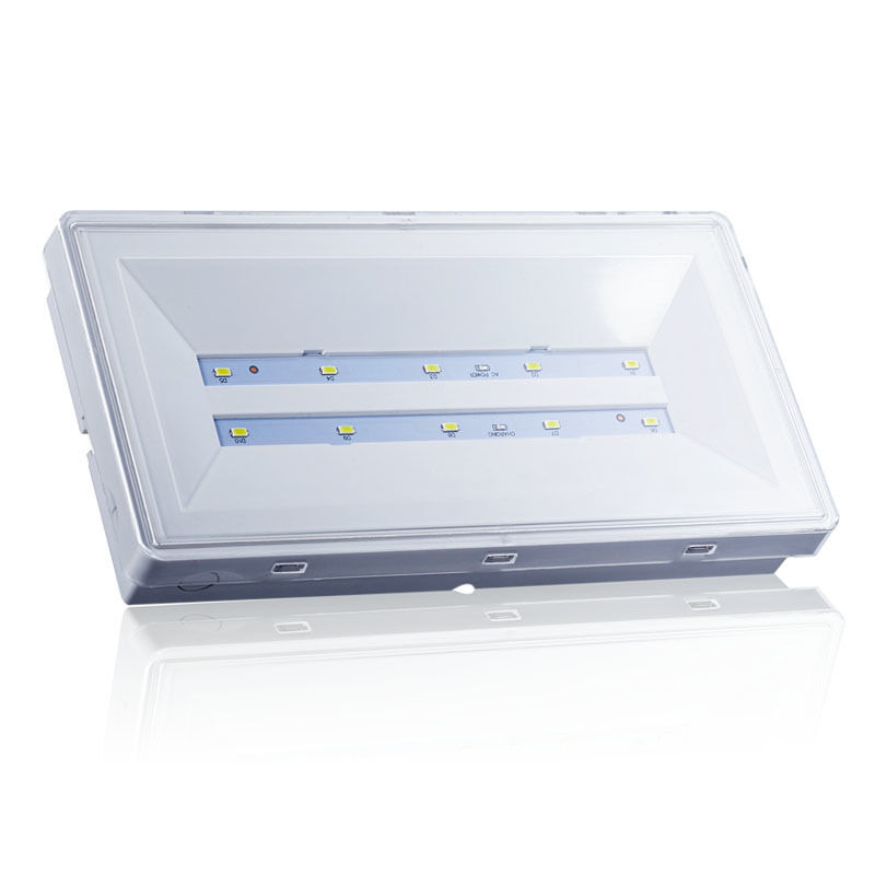 Señal de salida de emergencia LED con clasificación IP65, 3 horas de tiempo de emergencia, funciona con batería Ni-Cd