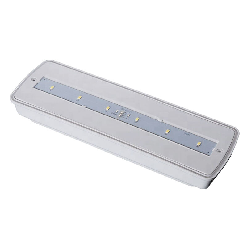 Luz de emergencia LED industrial impermeable IP65 con respaldo de 3 horas y batería Ni-Cd