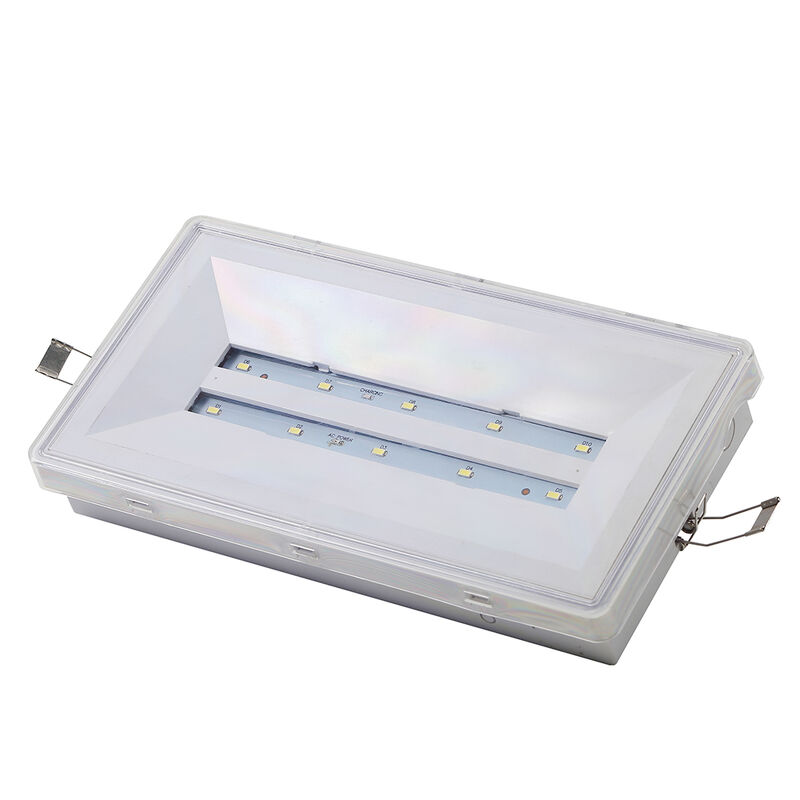 Luz de emergencia recargable con clasificación IP20, batería Ni-Cd de respaldo de 3 horas, iluminación segura de evacuación