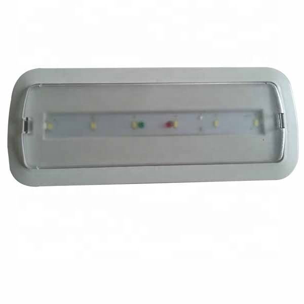 Luz de emergencia LED recargable empotrada en techo de 3W, montada en pared, con garantía de 3 años y respaldo de 180 minutos