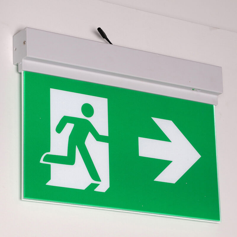 Signo de salida LED duradero con batería recargable y tiempo de emergencia de 3 horas para una fácil instalación