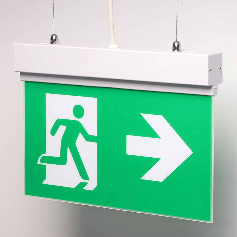Signo de salida LED duradero con batería recargable y tiempo de emergencia de 3 horas para una fácil instalación