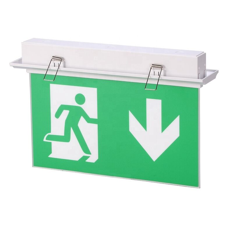 Batería recargable de iones de litio LED señal de salida de emergencia 3 horas de respaldo montado en la pared SL030AM