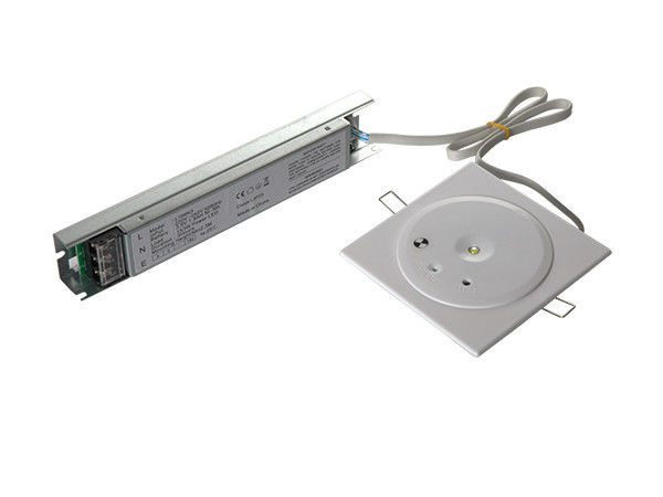 Ahorro de energía IP20 Emergencia de techo comercial con batería LED de respaldo 3W SMD Batería Ni-Mh blanca