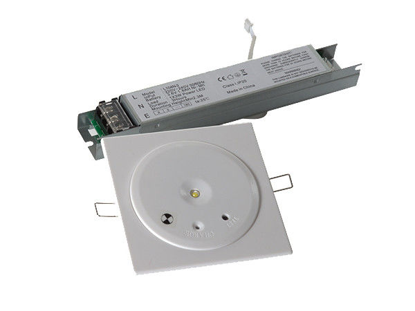 Ahorro de energía IP20 Emergencia de techo comercial con batería LED de respaldo 3W SMD Batería Ni-Mh blanca