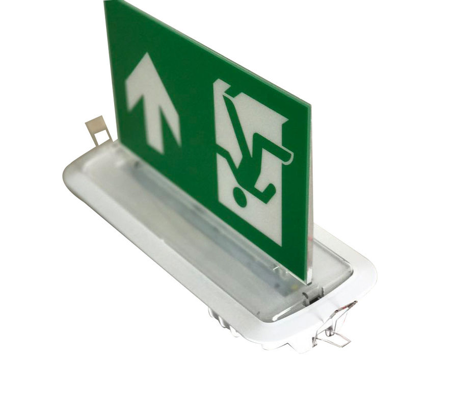 Fácil de instalar 3 Horas LED Techo Retrasado señales de salida de emergencia con tijeras