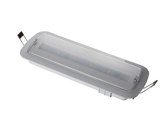 Luz de emergencia empotrada de montaje al ras L116M-B 230V LED recargable con batería de respaldo